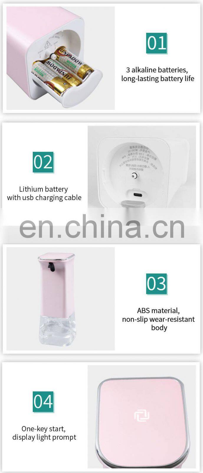 Dry battery automatic touchless gel wall mounted soap dispenser children automatic liquid soap dispenser