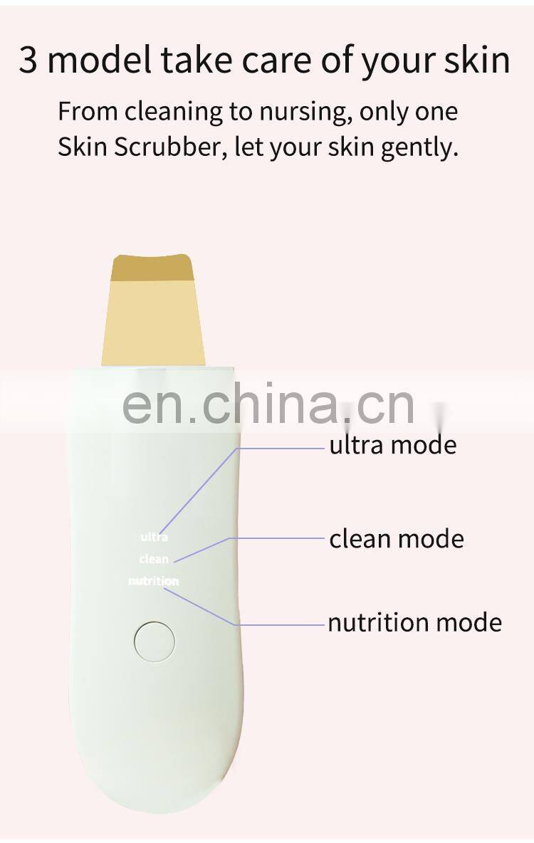 New products face scrubber ultrasonic facial scrubber beauty device