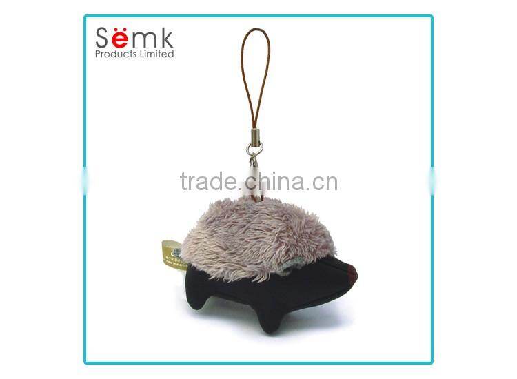 Personalised decorative mobile cell phone wrist strap with animal