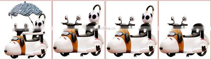 Cheap 3 wheels rechargeable kids electric motorcycle with LED light