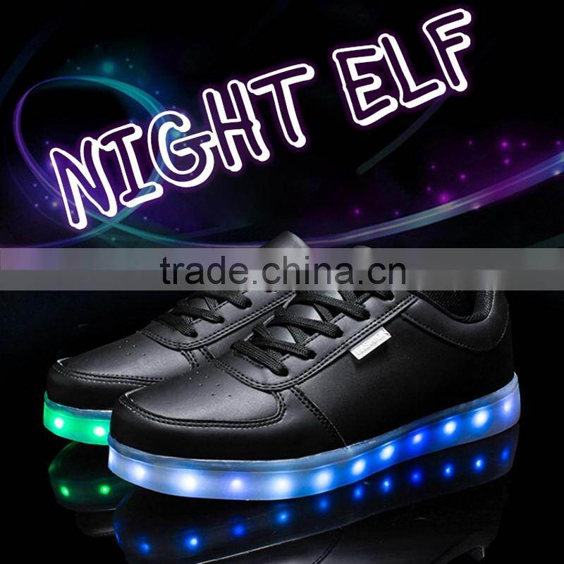 2016 hot selling rechargeable adults LED light up shoes, adults LED shoes, LED light for adults lighting shoes