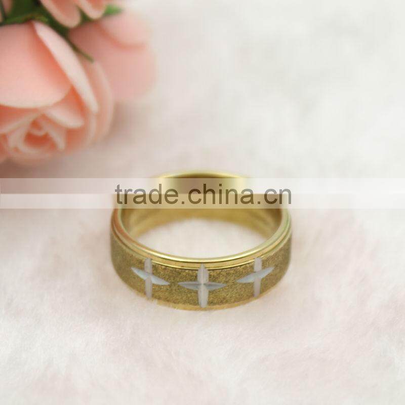 Stainless Steel Cross Ring