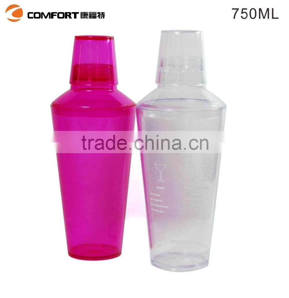 shenzhen factory OEM 750ml clear plastic water bottle wholesale