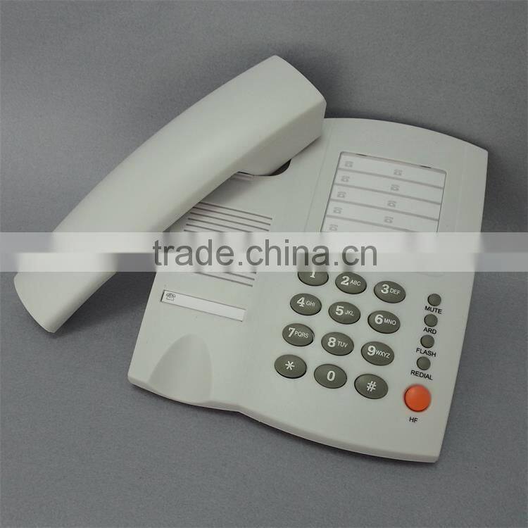 Vintage design white color black color fixed line office or home telephone