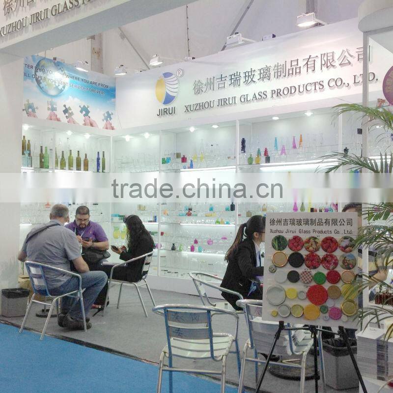 250ml Boston round Glass bottle with Pump soap dispenser