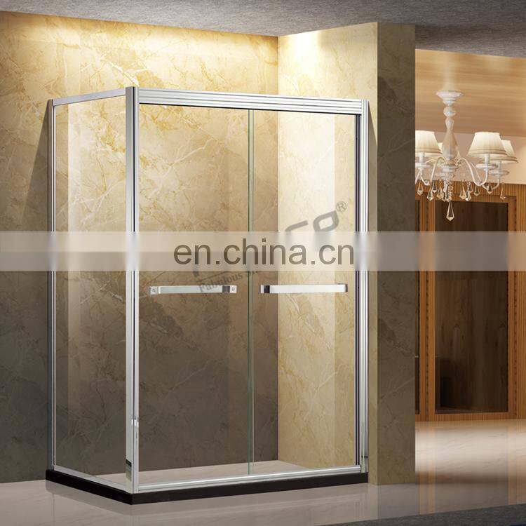New Product Sliding Door Stainless Steel Glass Shower Enclosure With Frame