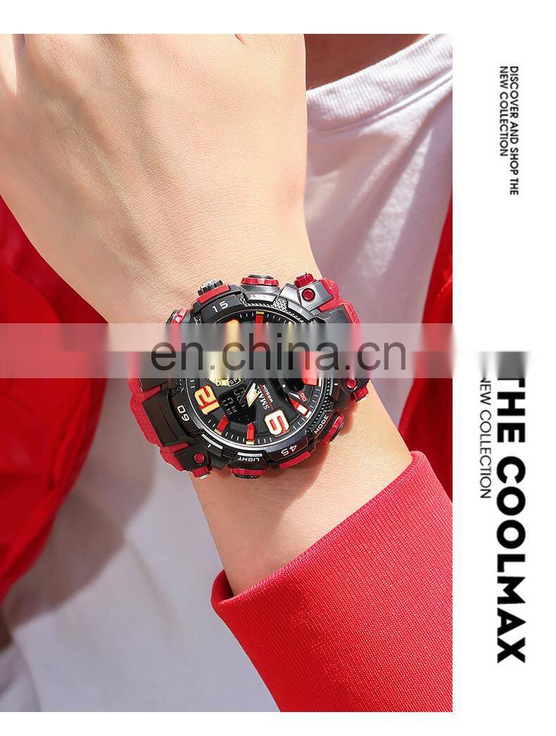 SMAEL1921 Quartz Watch Men Watch Waterproof Stopwatch LED Watches Male Clock Sport Men Digital Wristwatch