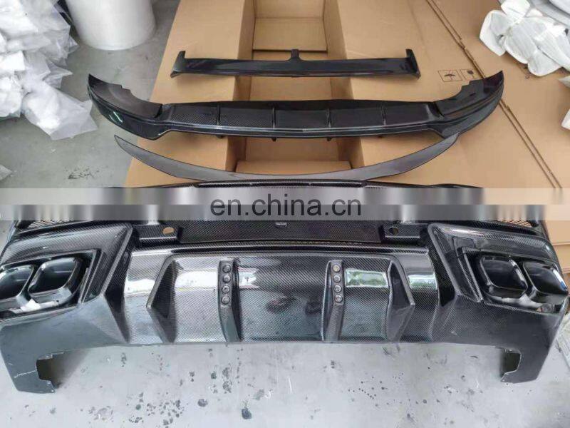 Runde For Mercedes 19-21 GLE C167 W167 GLE 43 53 Coupe LARTE Design Carbon Fiber Body Kits Front Lip Rear Diffuser Spoiler