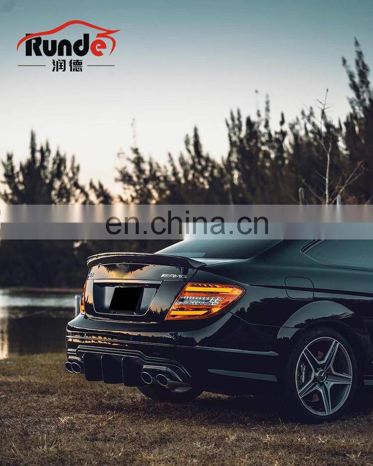 Runde Brilliant Quality Car Modification Body Parts Rear Spoiler For Mercedes-Benz W204 C180 C260 C300 C36 rear spoiler