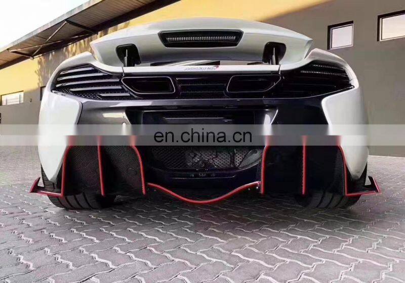 Runde For McLaren Mp4 12C 650S Upgrade to 675LT Style Side Skirt Splitters Carbon Fiber Hood Front Rear Bumper Fenders Body Kit