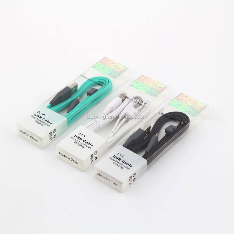 3.3ft/1m high quality flat micro usb fast charging data cable sync charger for Vivo Oppo android phone