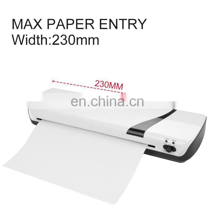 Easy Operation A4 Size 230MM 2 Rolls Mica Para Laminadoras Laminating Table Office/Home Laminator Machine