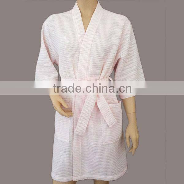 hotel cotton waffle bathrobe