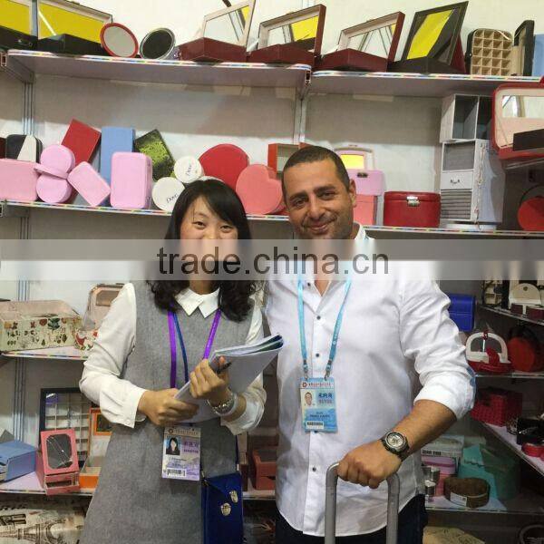 Red Croco Leather Jewelry Clutch