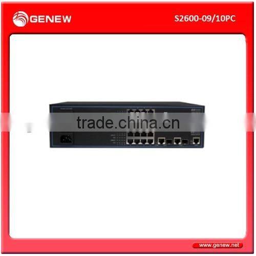 Genew Switch S2600-09/10PC Carrier-Class Access Ethernet LANswitch as a new generation carrier access Ethernet POE devices