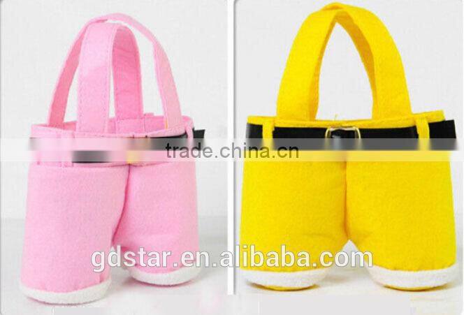 2016 Hot Sale Santa Claus Pants Christmas Candy Bag