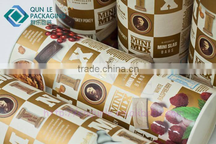 Custom Top Muesli Product Packaging Canister Composite Round Box