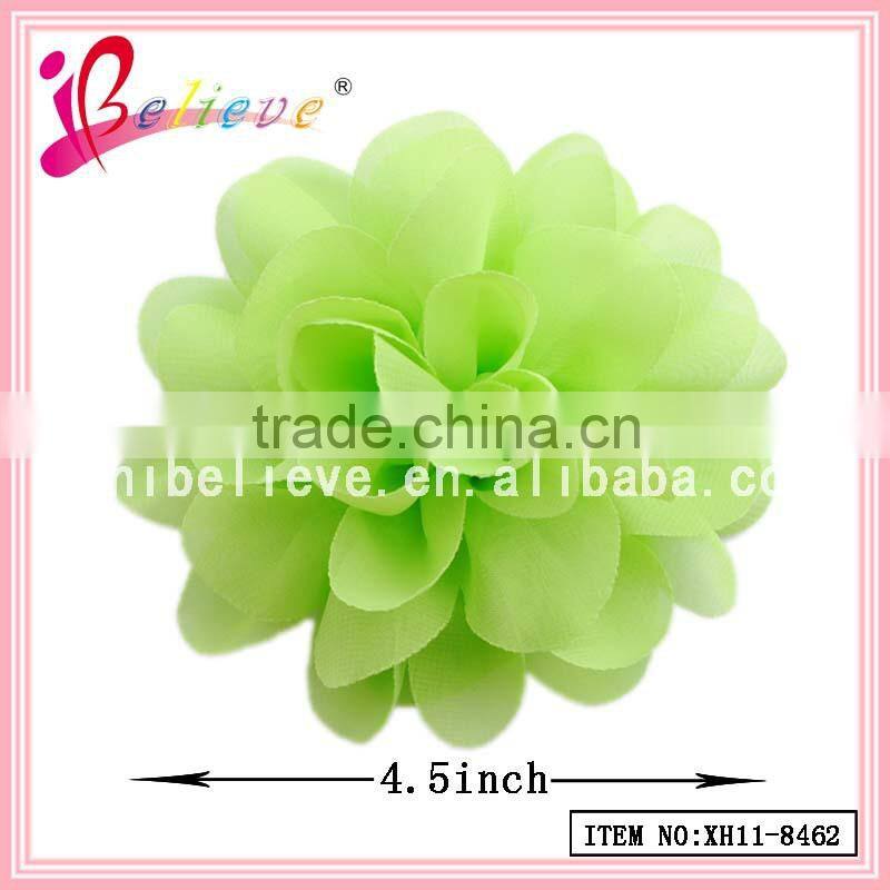 Newly handmade solid fabric ribbon flower hair clip korean hair accessories (XH11-8462)