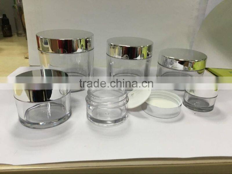 Plastic PETG jar for cream 5g 15g 30g 50g 80g 100g