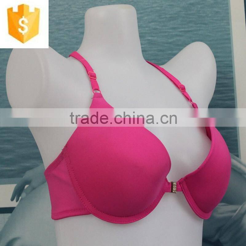 The sexy cool front closure silver bra