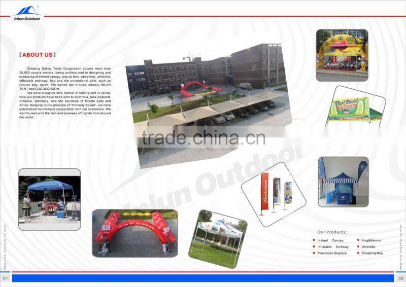 3x3m advertising screen folding tent canopy/pop up hexagonal gazebo