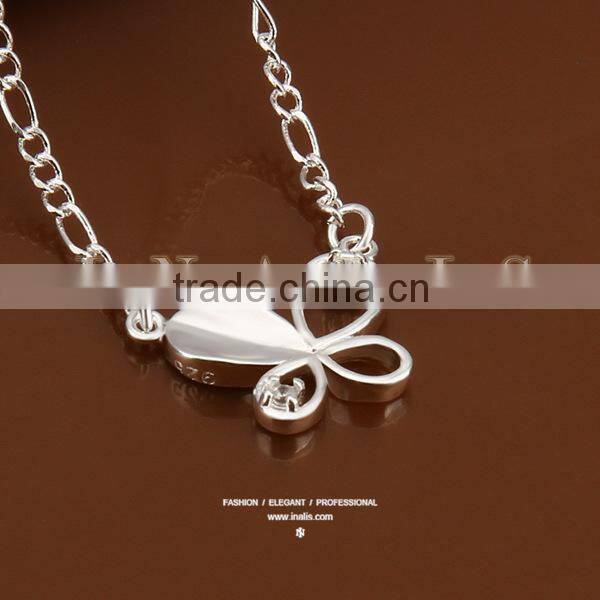 2014 figaro style silver butterfly anklet jewelry A021