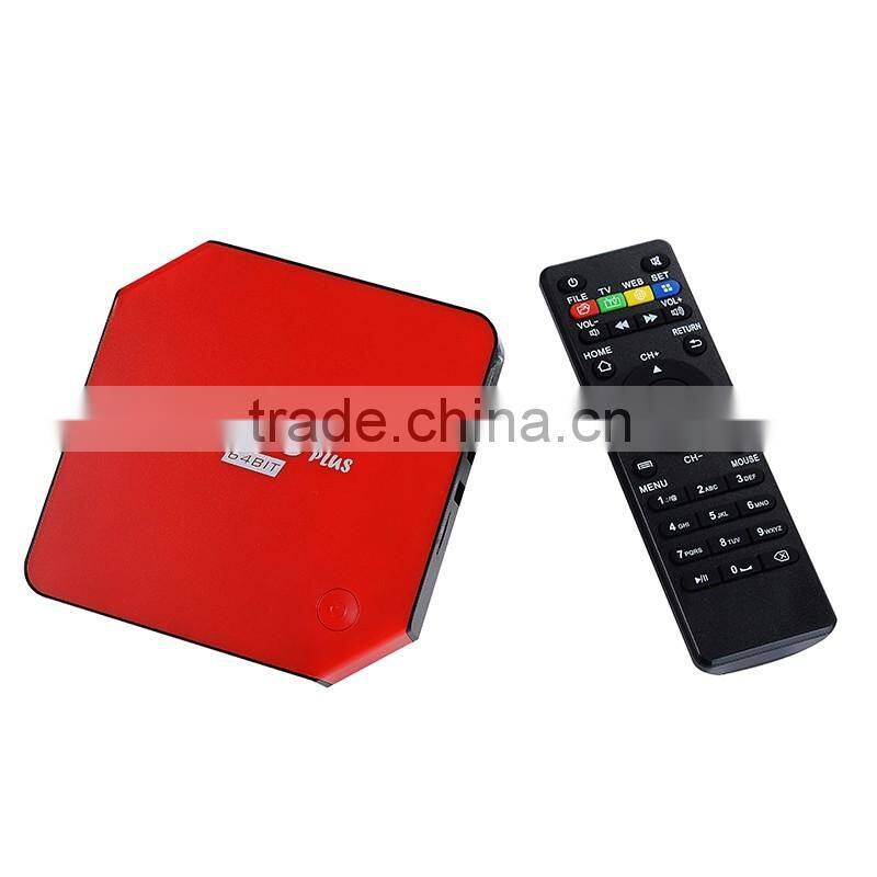 Vensmile M8S plus Quad Core Amlogic S905 With Android5.1 System 2G,16G Red and black color choose S905 tv box S905 M8S plus