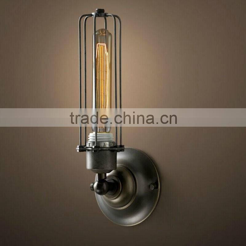iron wall lamp vintage candle double light for home lighting
