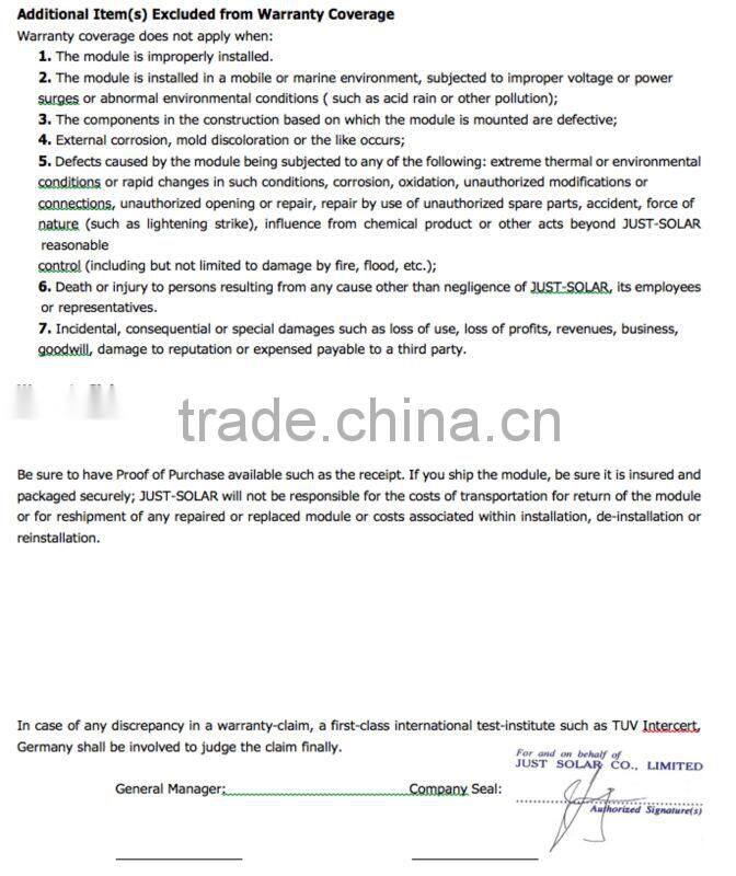 210W - 250W Polycrystalline solar panels/solar farm