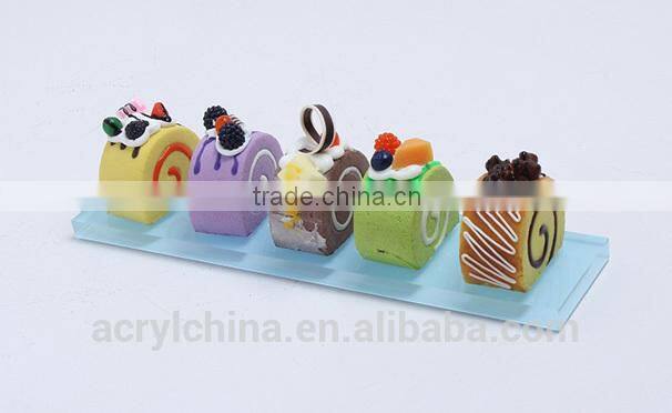 Acrylic Dessert display boards/lucite Cake display tray/bakery shop supplies