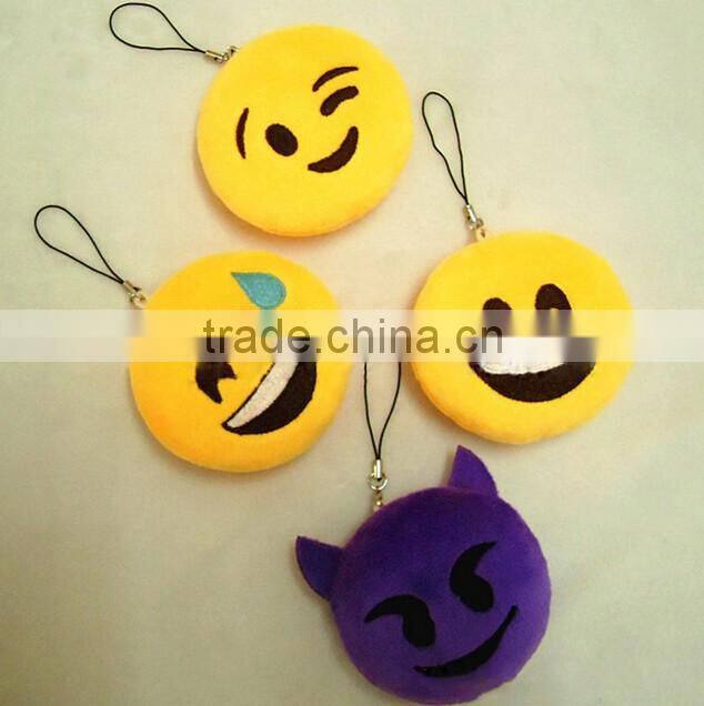 New design custom plush keychain emoji keychain