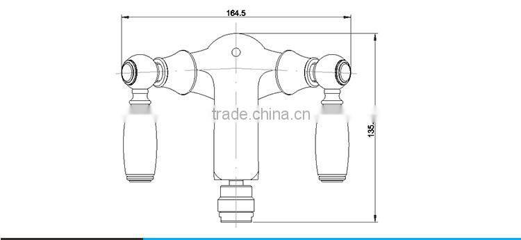 Luxury High Quality Brass Bathroom Mono Bidet Mixer