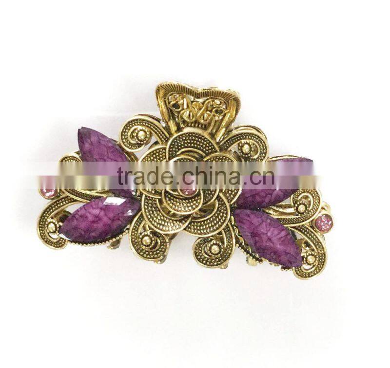 Colorful crystal hair claws Fashion hair claw girl's fashion jewelry