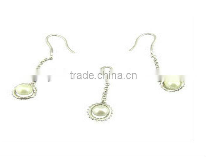 Wedding silver jewelry sets made in China