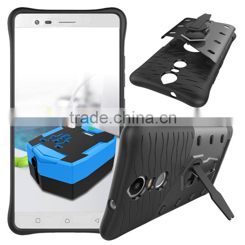 Hot Durable Armor case for Lenovo K5 Note Hybrid TPU PC Impact-resist back cover case with active kickstand