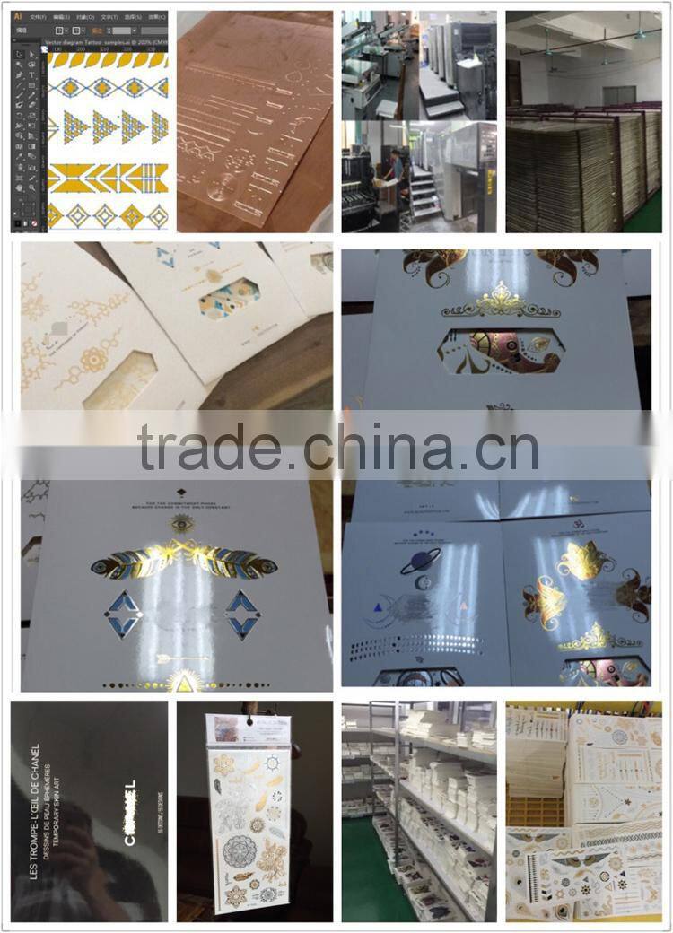 jewelry temporary tattoos,face tattoos,gold metallic tattoos/temporary tattoo sticker/gold fake tattoo