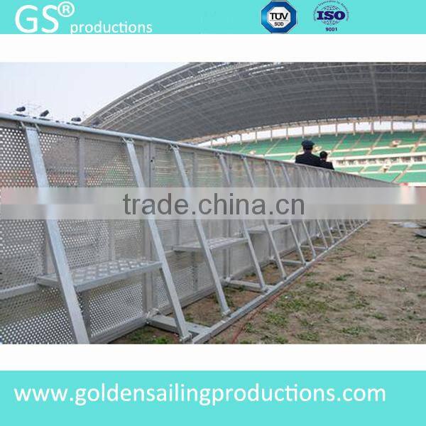 Hot selling concert crowd control barrier, aluminum crowd barricade for sale