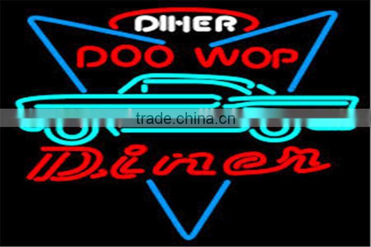 Wholesale anti-water colored cafe bar sign LED neon