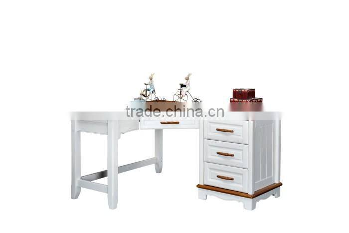 Nice America style white and coffee computer desk corner desk#SP-BT017