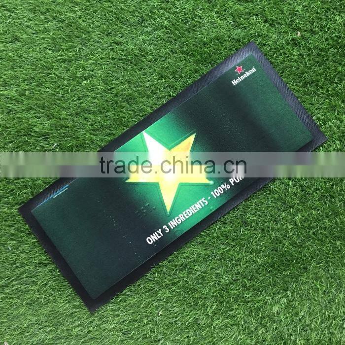 SMETA factory Anti-slip Nitrile Rubber Customized Bar Spill mat