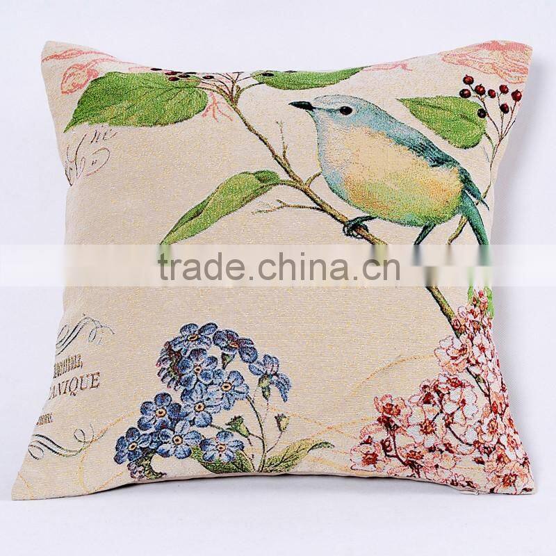 PLUS Polyester / cotton material and woven technics custom printed pillow cases