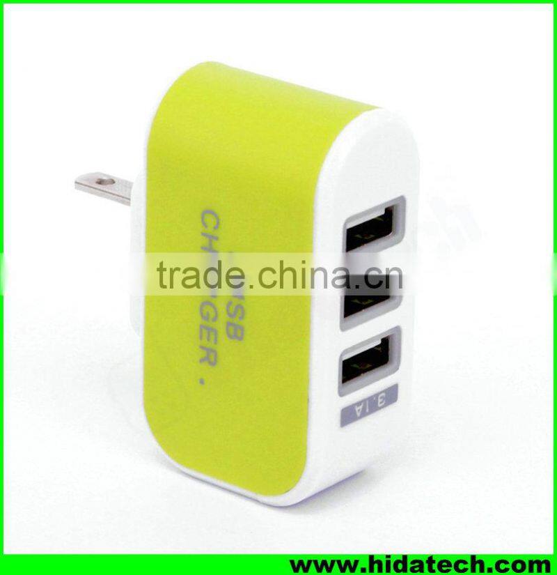 Wholesale usb multi wall charger 3 usb charger for mobile phone tablet pc