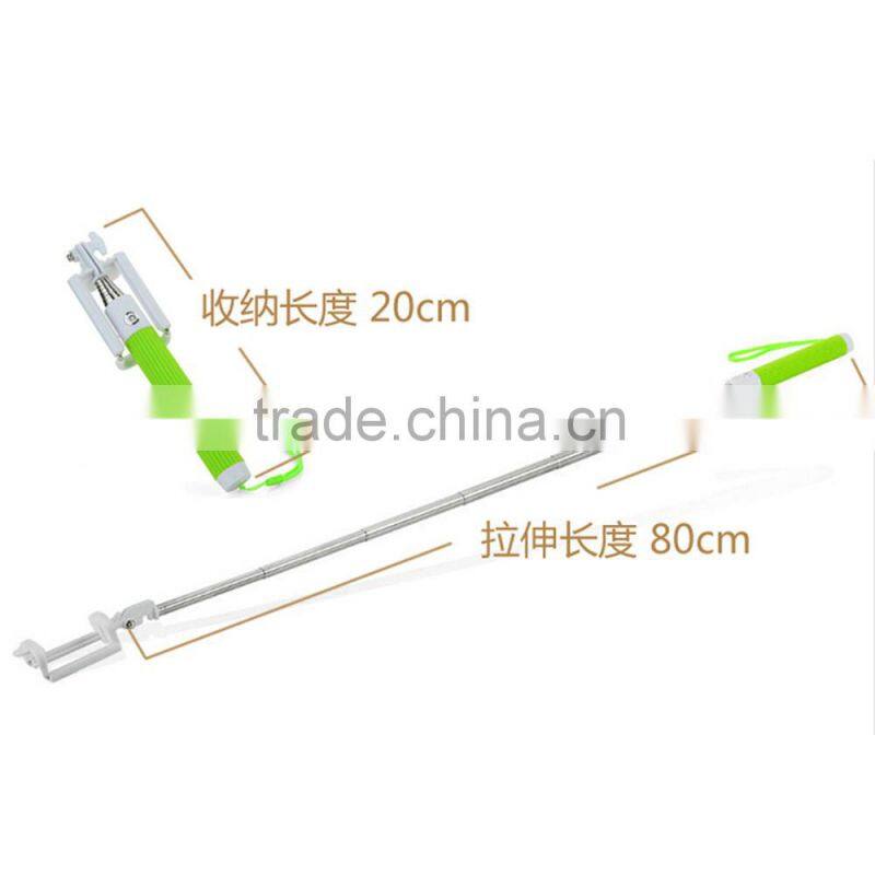 Fashionable mini monopod , wireless extendable portable mini camera tripod selfie stick