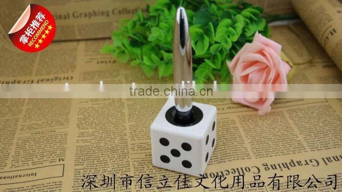 metal desk pen , dice ball pen , magnetic table pen