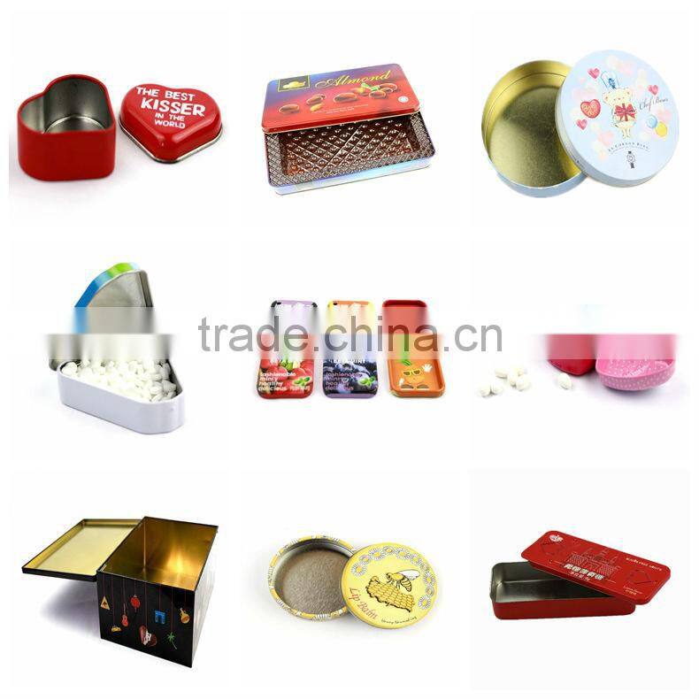 various round cosmetics promotion lip balm box wholesale