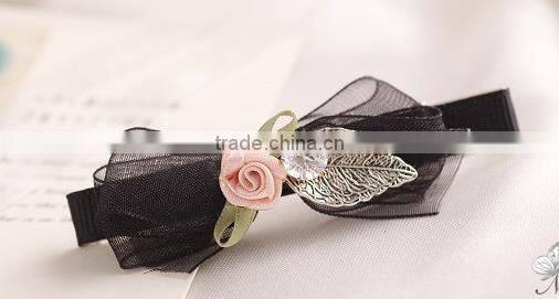 newest decorative hair bow flower hair clip bridal hair accessories