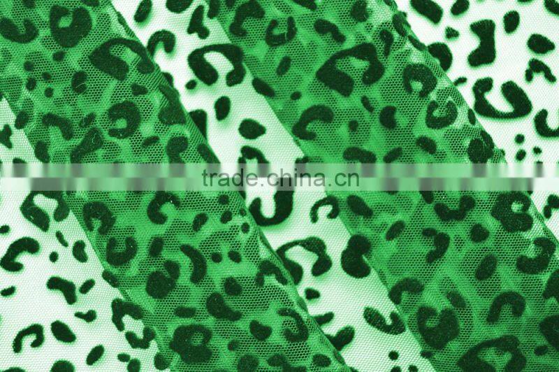 Polyester American Tulle Flocking Fabric for Dress DSN516