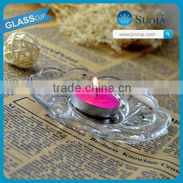 clear glass baubles transparent candle holder