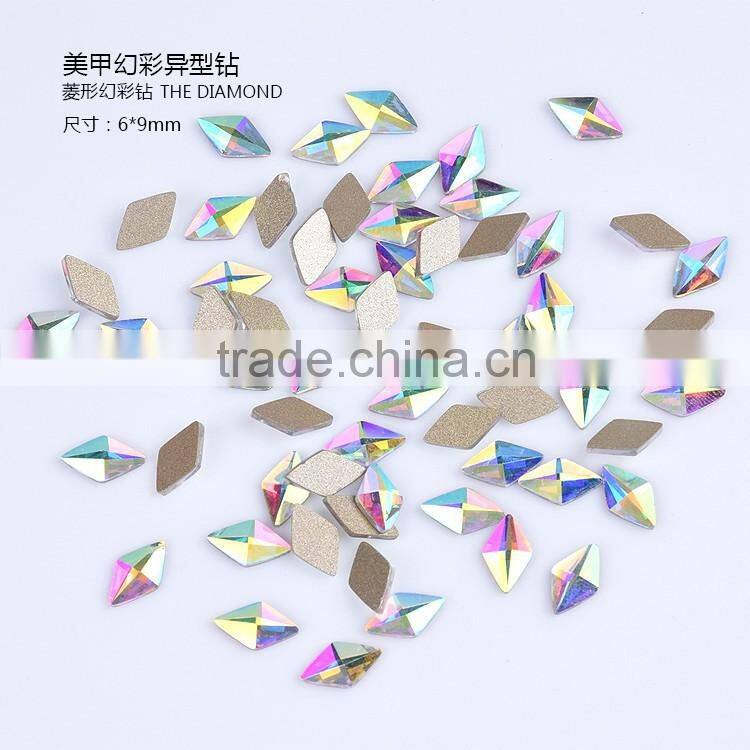 Factory Supply Glass Diamond Hot Sale Shining Nail Art 3D Crystal Decoration