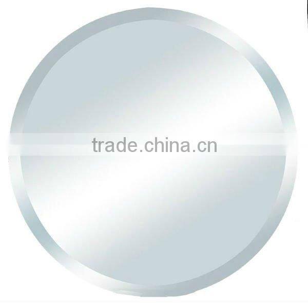 Unframes bathroom mirror and high quality mirror glasss